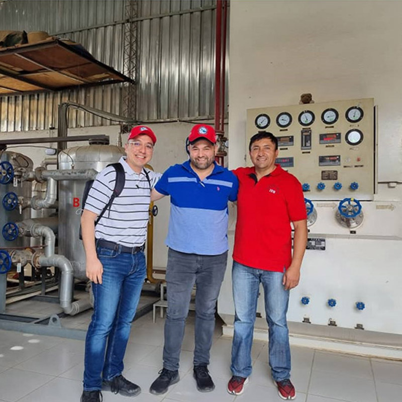 Generatore di ossigeno criogenico (KZO-50) in costruzione in Venezuela