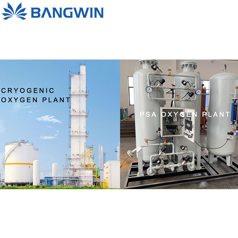 La differenza e l'applicazione del generatore di ossigeno criogenico e del generatore di ossigeno PSA